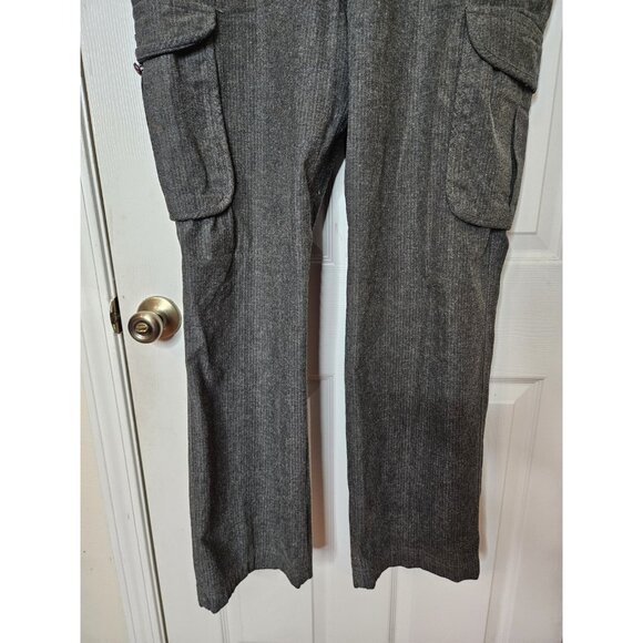 Ralph Lauren Chaps Pants Mens 38x30 Black Corduroy Thick Cargo 90s - Picture 3 of 11